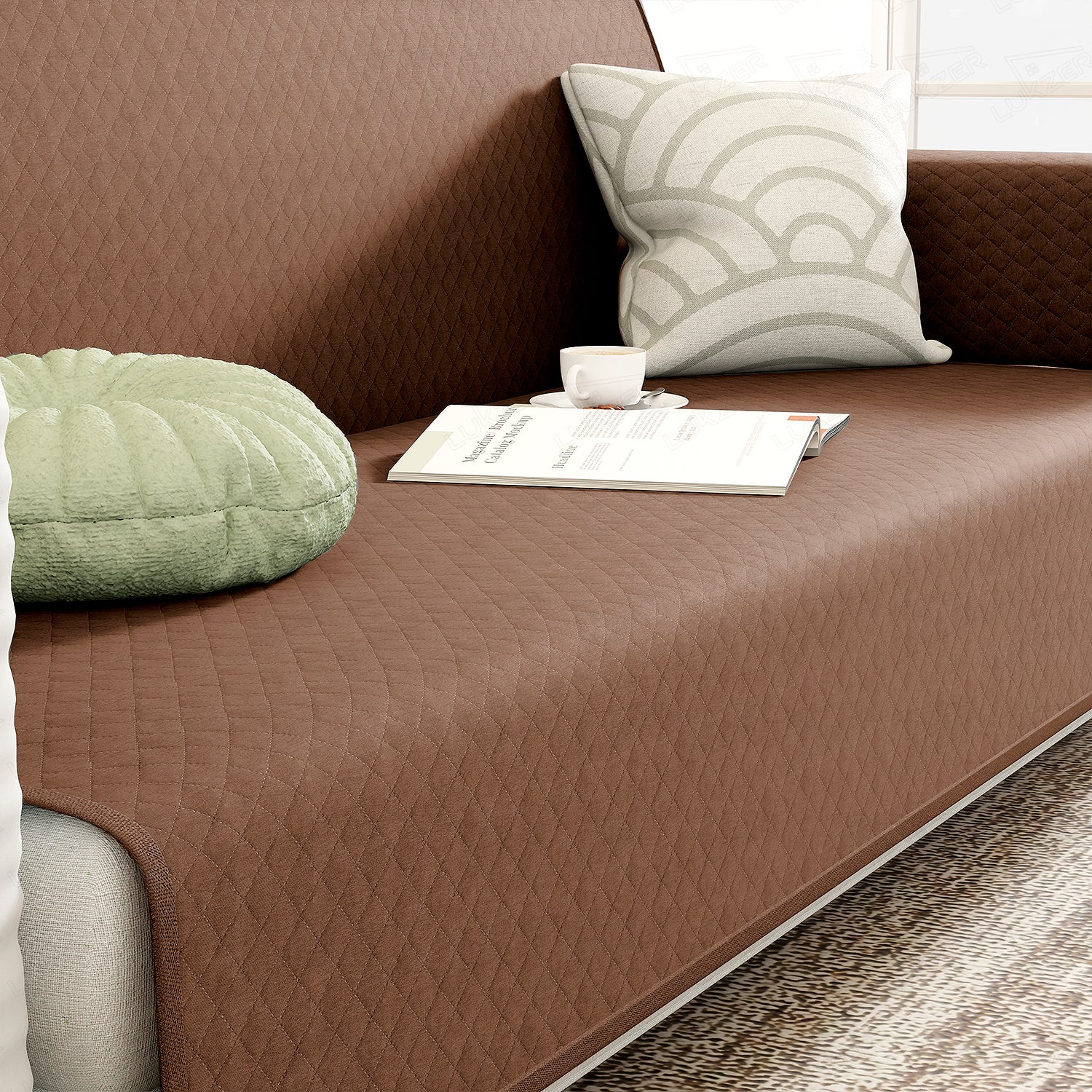 Lukzer Quilted Sofa Cover Mat
