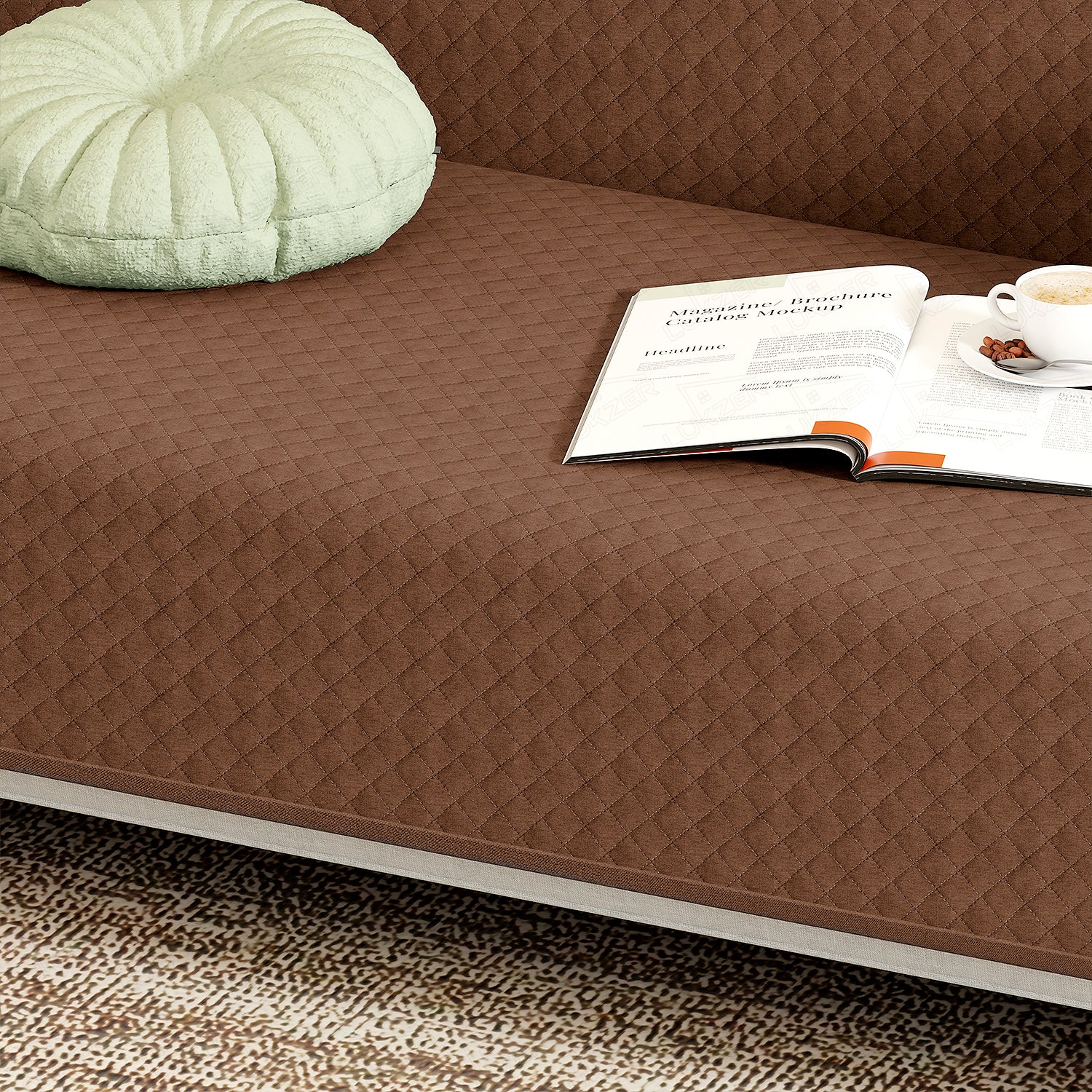 Lukzer Quilted Sofa Cover Mat