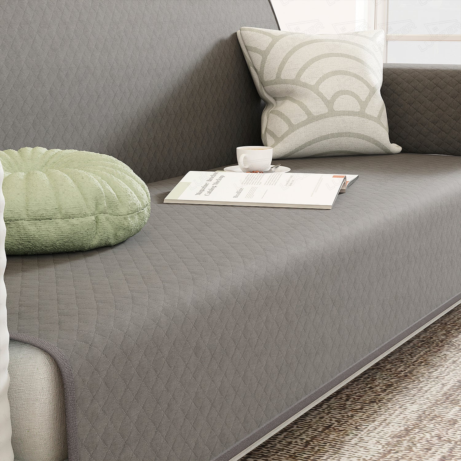 Lukzer Quilted Sofa Cover Mat