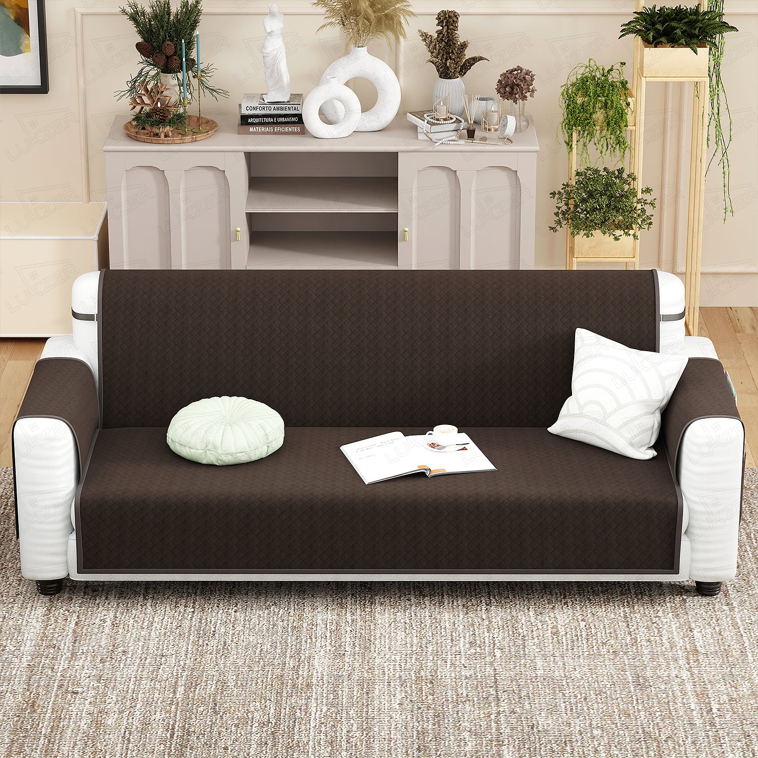 Lukzer Quilted Sofa Cover Mat