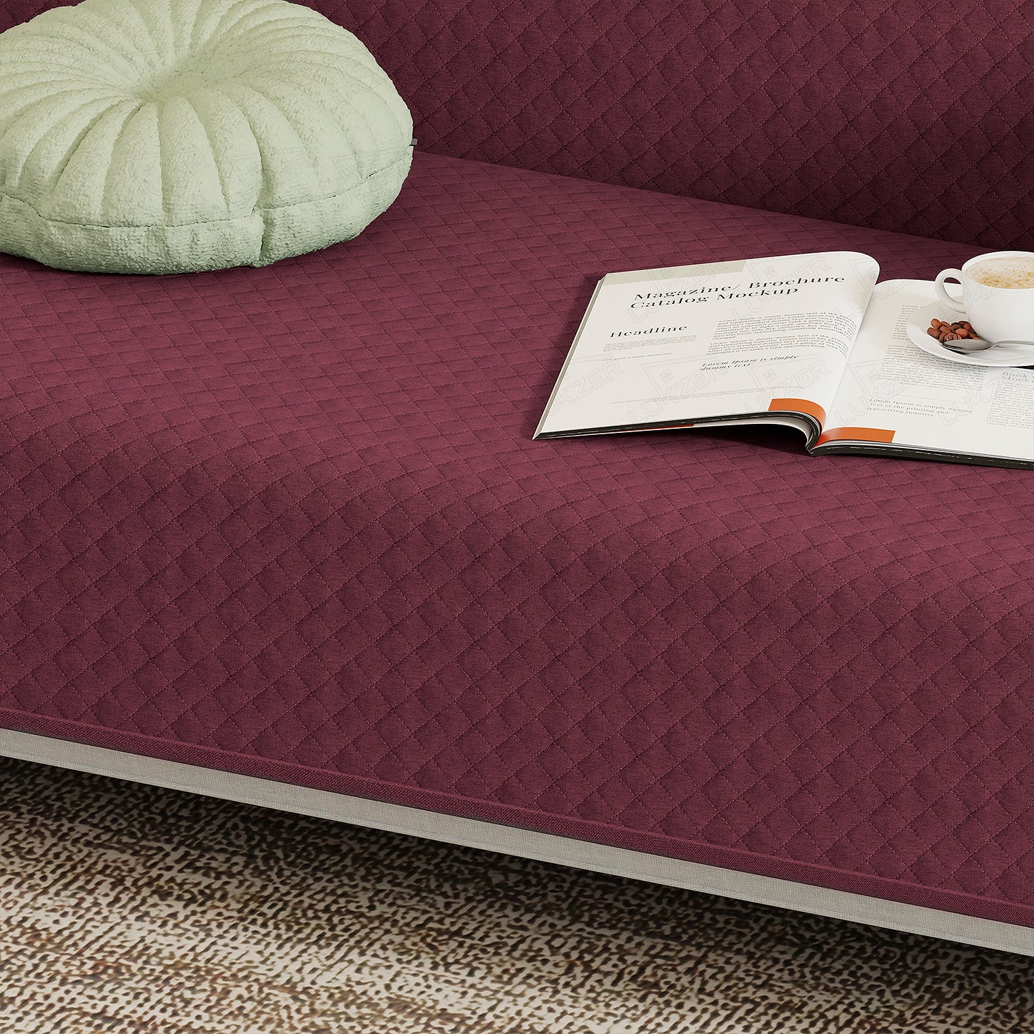 Lukzer Quilted Sofa Cover Mat