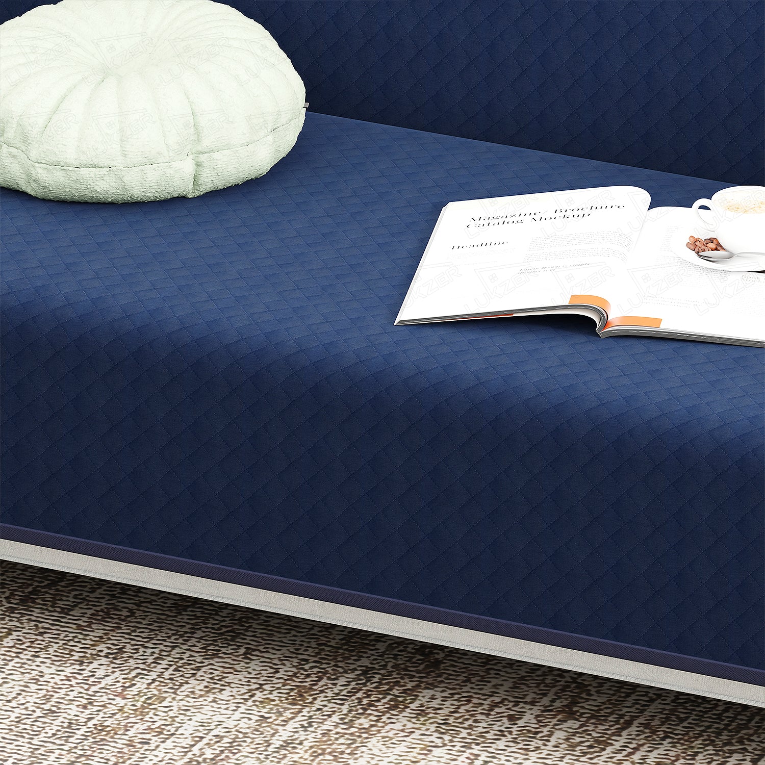 Lukzer Quilted Sofa Cover Mat