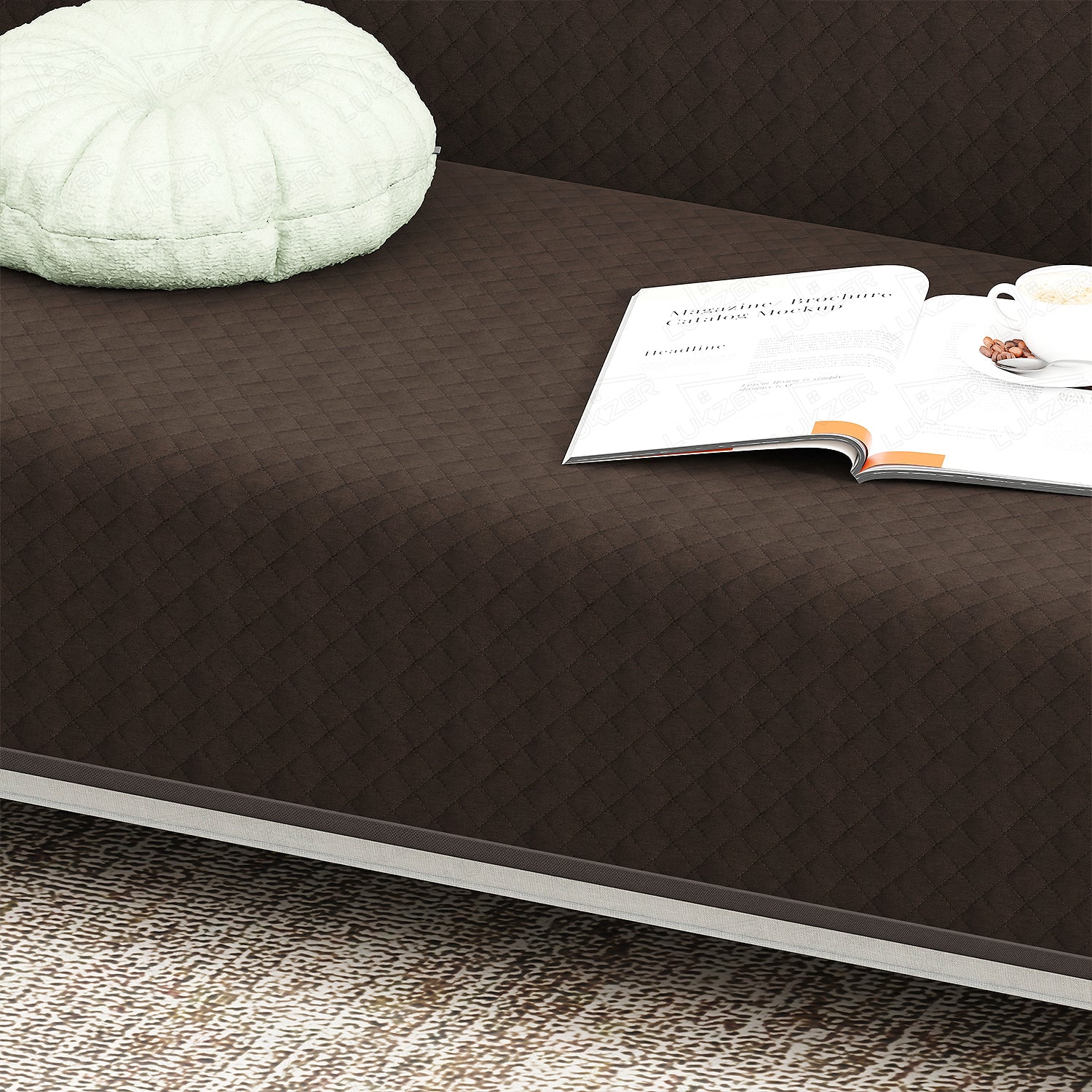 Lukzer Quilted Sofa Cover Mat