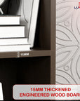 Lukzer Multipurpose Bookshelf & Open Display Rack (MR-021/22/23) | Engineered Wood in White, Wenge & Oak Brown