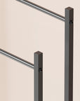 Lukzer Premium Metal Towel Rack – Sturdy & Stylish (Black/White, Model: MGS-007)