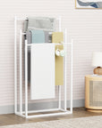 Lukzer Premium Metal Towel Rack – Sturdy & Stylish (Black/White, Model: MGS-007)
