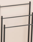 Lukzer Premium Metal Towel Rack – Sturdy & Stylish (Black/White, Model: MGS-007)
