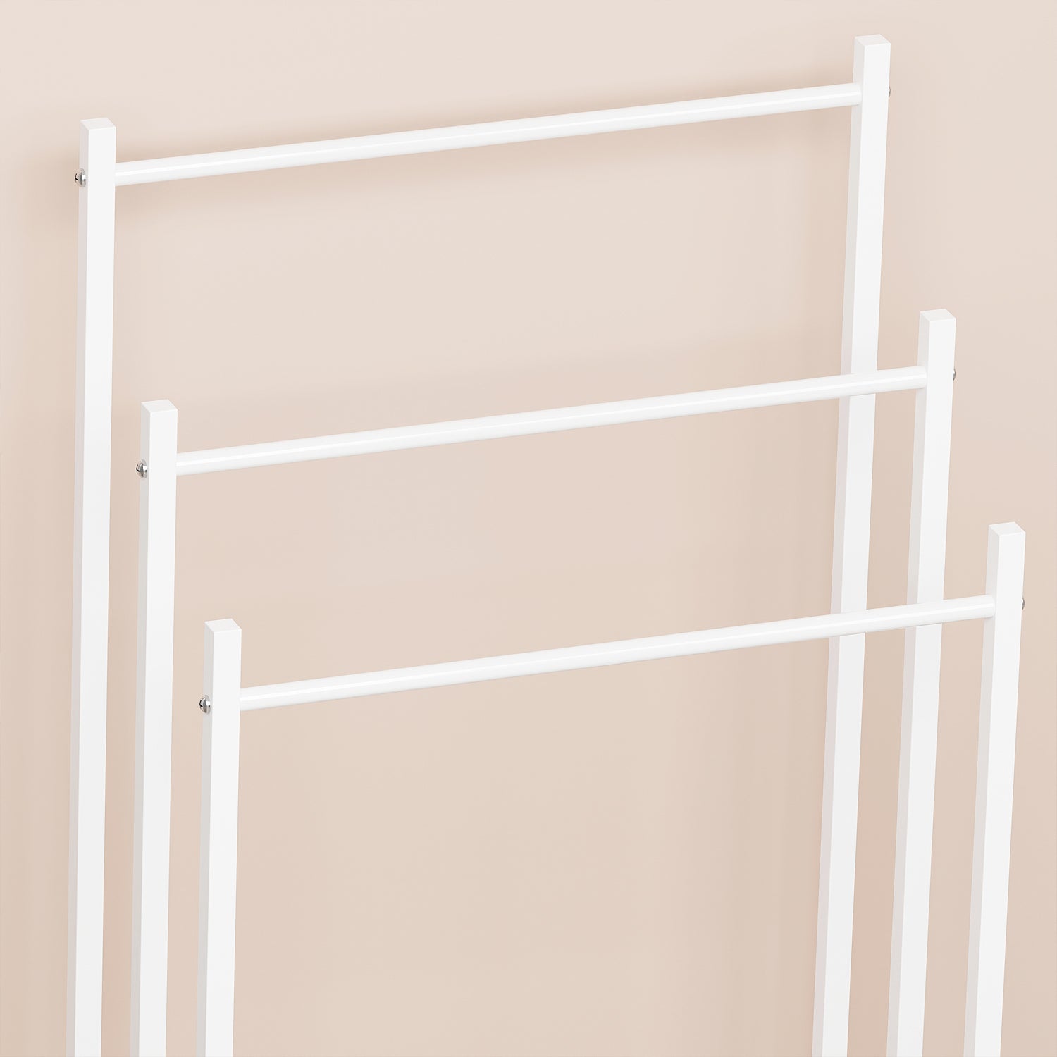 Lukzer Premium Metal Towel Rack – Sturdy &amp; Stylish (Black/White, Model: MGS-007)