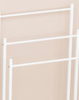 Lukzer Premium Metal Towel Rack – Sturdy & Stylish (Black/White, Model: MGS-007)