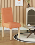 Jacquard Chair Covers (Pastel Dotted Stripe Pattern)