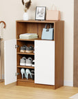 Lukzer 4-Layer Shoe Rack with Doors – Space-Saving Storage Organizer (Model: SR-003)