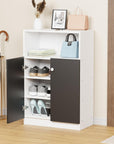 Lukzer 4-Layer Shoe Rack with Doors – Space-Saving Storage Organizer (Model: SR-003)