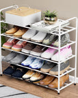 Lukzer Metal Shoe Rack & Open Display Shelf – Durable Storage Organizer