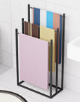 Lukzer Premium Metal Towel Rack – Sturdy & Stylish (Black/White, Model: MGS-007)