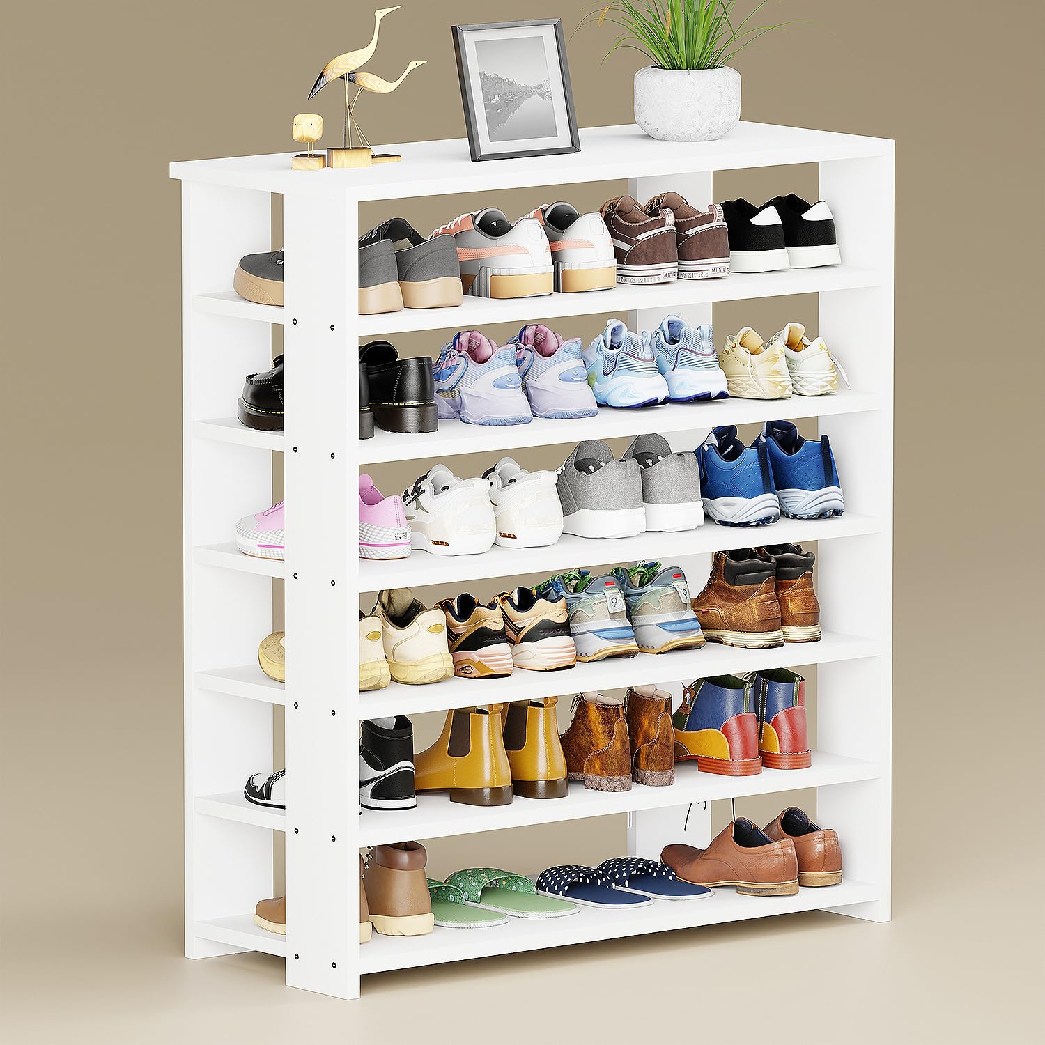 Lukzer 5-Layer Shoe Rack &amp; Open Display Shelf – Versatile Storage Organizer (Model: SR-002)
