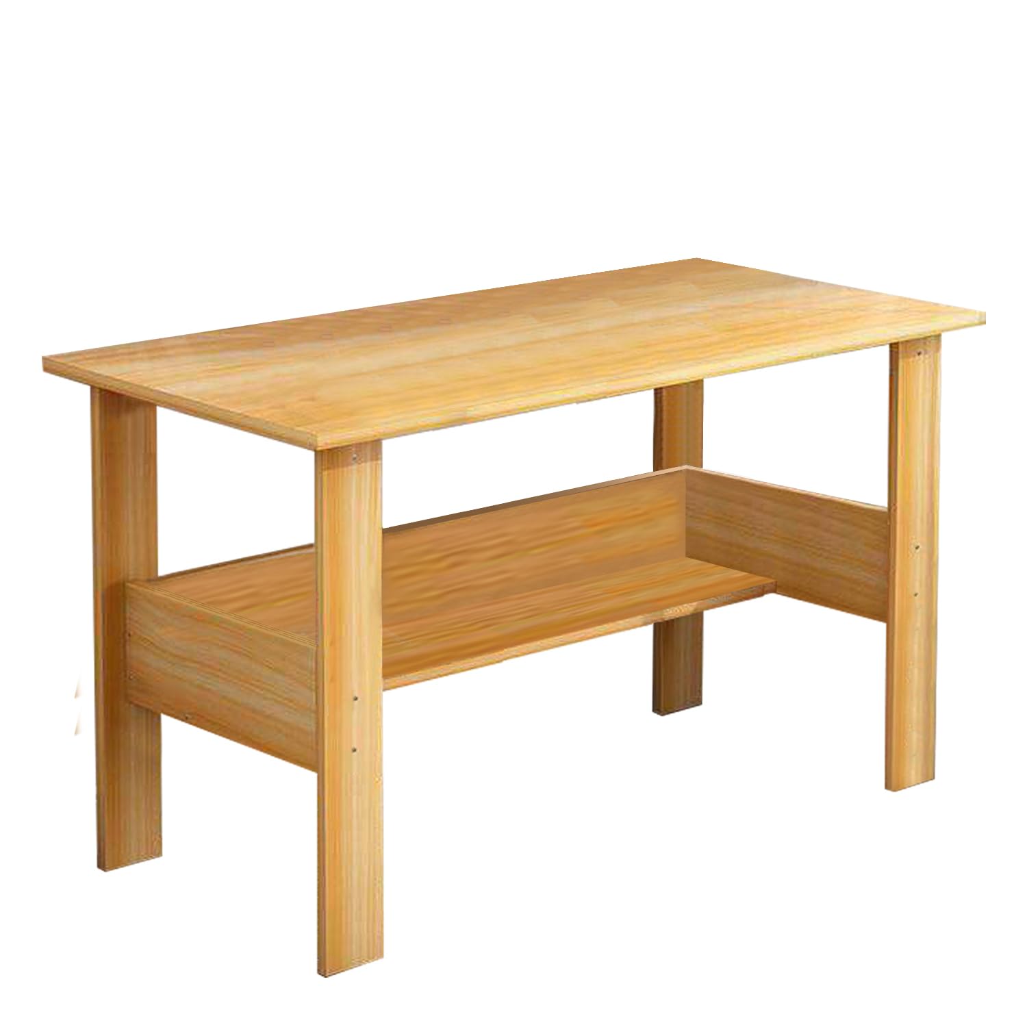 Lukzer Space-Saving Computer Table with Shelf – Modern Design, 7 Colors (ST-004)