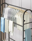Lukzer Multifunctional Metal Garment Rack – A-Shape, 35x120x168cm (Gold/Black/White)