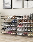 Lukzer Metal Shoe Rack & Open Display Shelf – Durable Storage Organizer