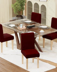 Jacquard Chair Covers (Pastel Dotted Stripe Pattern)