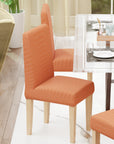 Jacquard Chair Covers (Pastel Dotted Stripe Pattern)