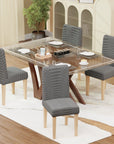 Jacquard Chair Covers (Pastel Dotted Stripe Pattern)