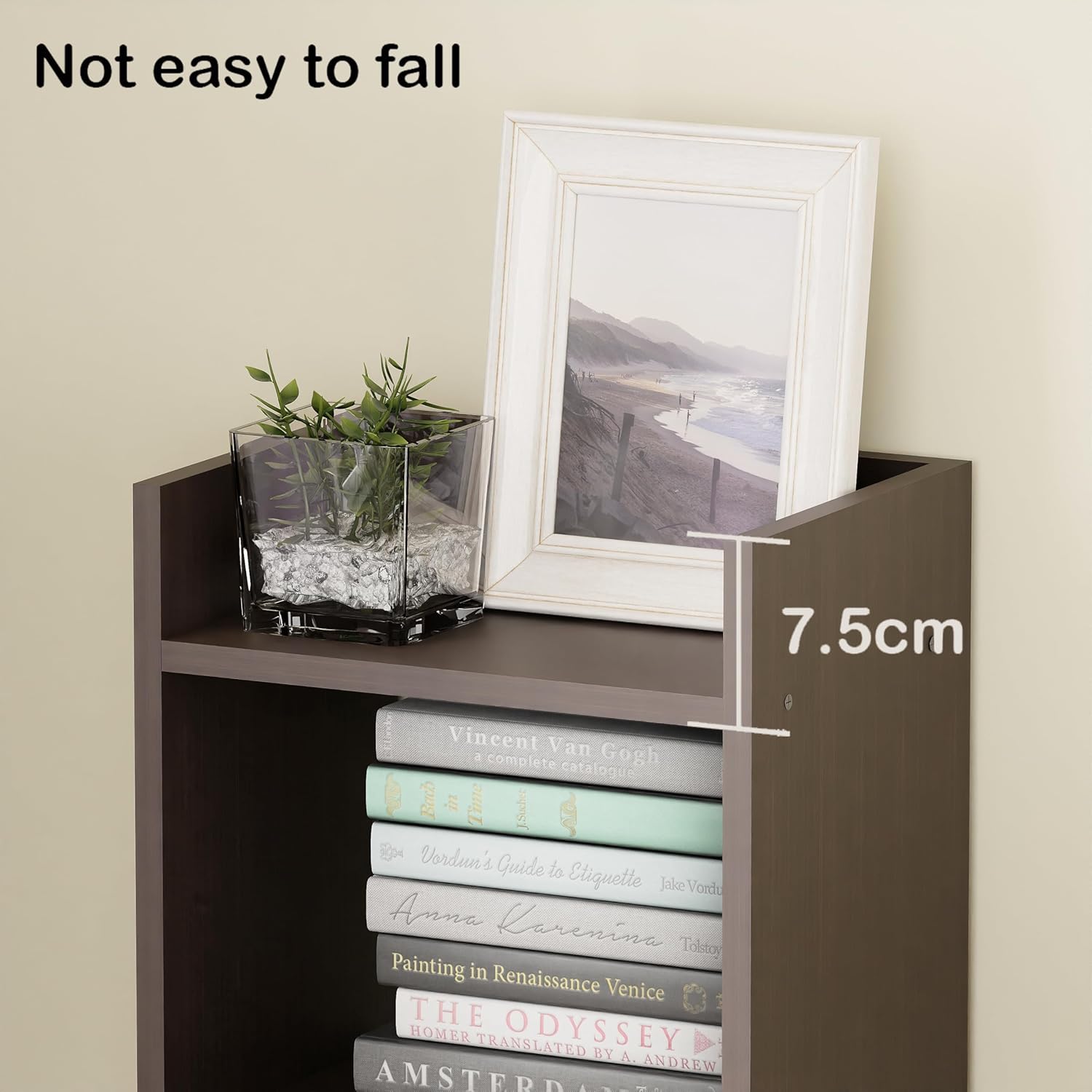 Lukzer 3-Layer Engineered Wood Multipurpose Rack &amp; Bookshelf – Light Oak, Oak, Brown, White, Wenge (MR-010, 90x33x24 cm)