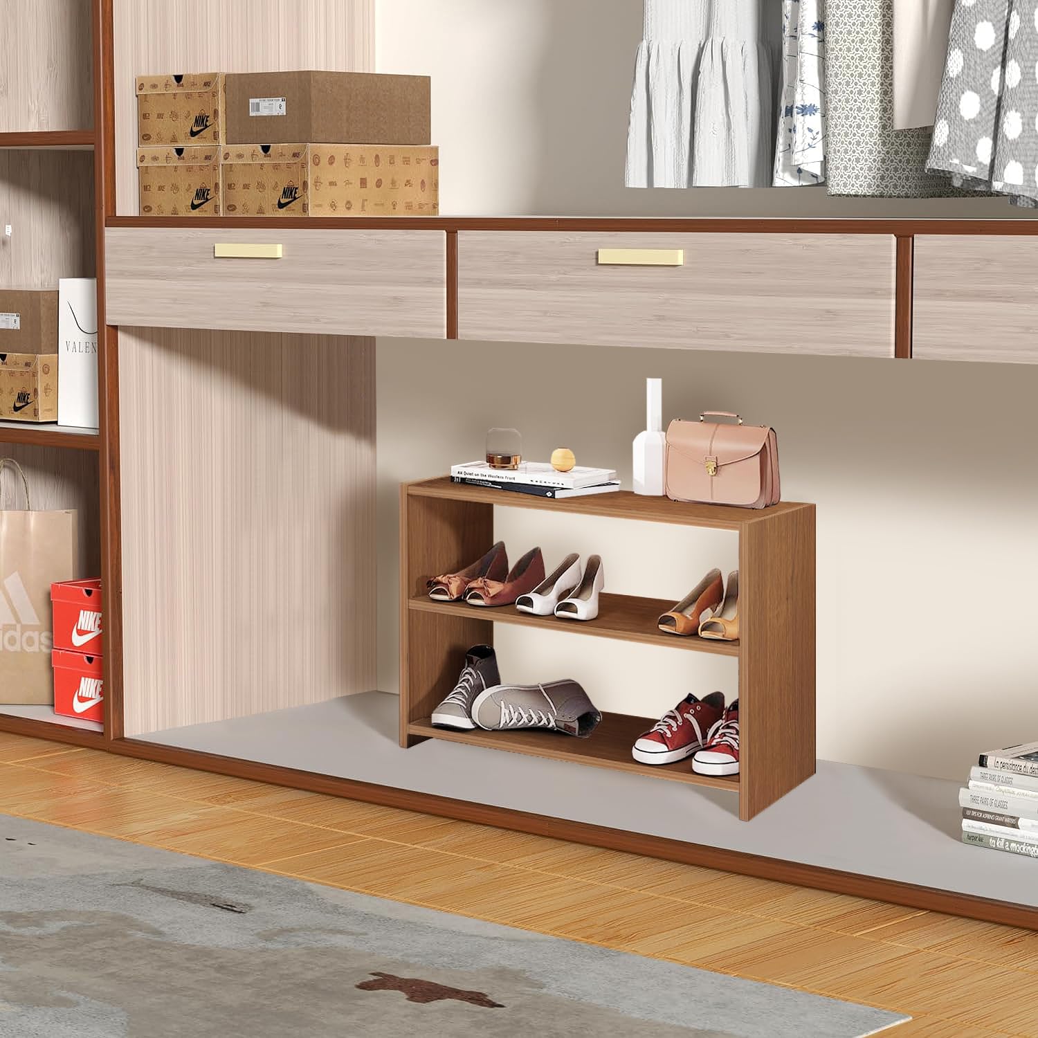Lukzer Shoe Rack &amp; Multi-Purpose Organizer – Versatile Storage (Model: SR-004)