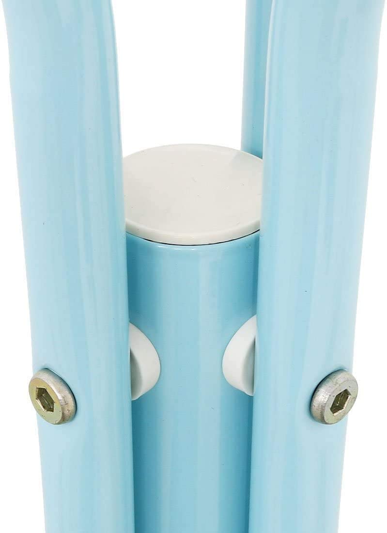 Lukzer 8-Hook Freestanding Metal Coat Stand – Stylish &amp; Durable (Blue/White/Black, 170x42cm