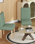 Jacquard Chair Covers (Pastel Dotted Stripe Pattern)