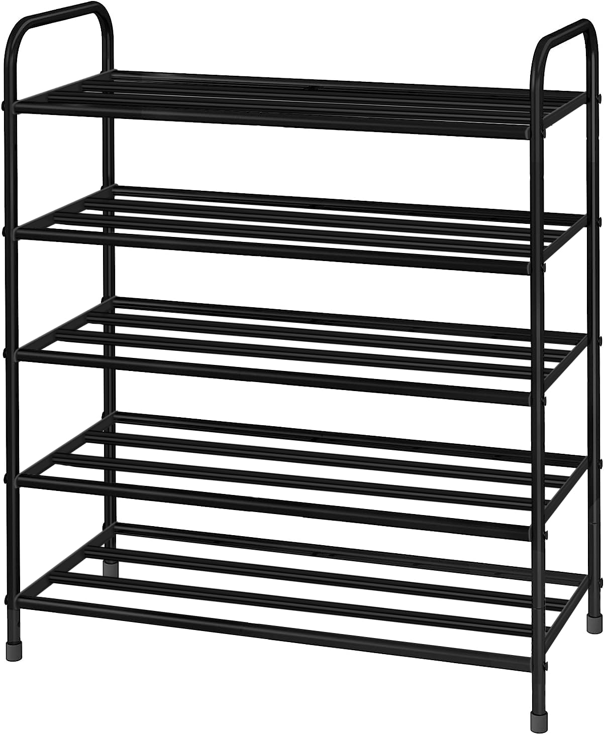 Lukzer Metal Shoe Rack &amp; Open Display Shelf – Durable Storage Organizer