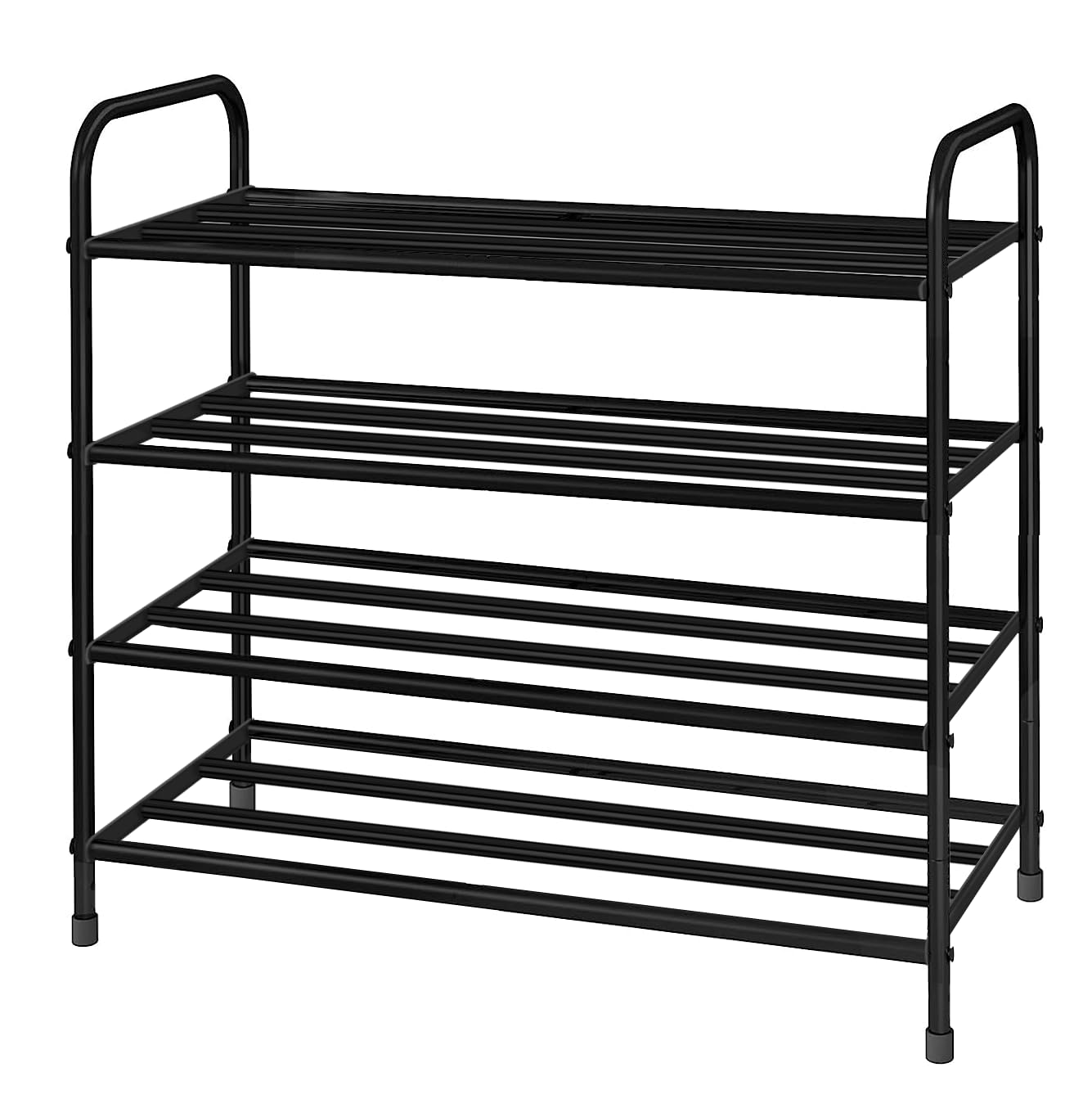 Lukzer Metal Shoe Rack &amp; Open Display Shelf – Durable Storage Organizer
