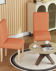 Jacquard Chair Covers (Pastel Dotted Stripe Pattern)