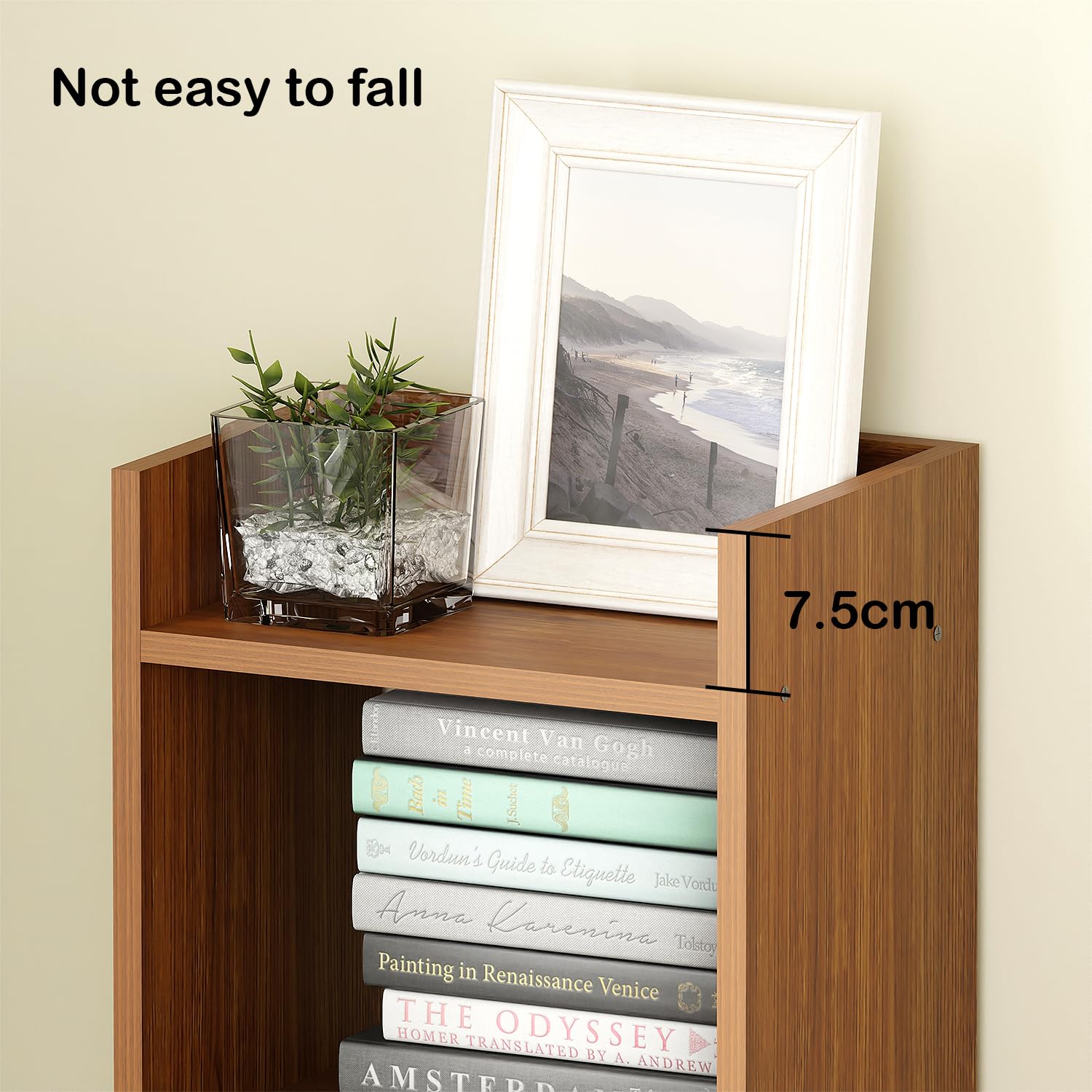 Lukzer 3-Layer Engineered Wood Multipurpose Rack &amp; Bookshelf – Light Oak, Oak, Brown, White, Wenge (MR-010, 90x33x24 cm)