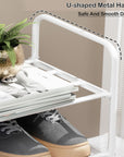 Lukzer Metal Shoe Rack & Open Display Shelf – Durable Storage Organizer