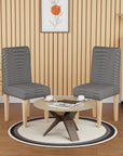 Jacquard Chair Covers (Pastel Dotted Stripe Pattern)