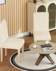 Jacquard Chair Covers (Pastel Dotted Stripe Pattern)