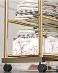 Lukzer Multifunctional Metal Garment Rack – A-Shape, 35x120x168cm (Gold/Black/White)
