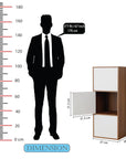 Lukzer 3-Layer Open Bookshelf & Display Rack – Engineered Wood, Oak, Brown & Wenge (MR-017)