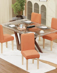 Jacquard Chair Covers (Pastel Dotted Stripe Pattern)