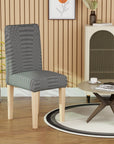 Jacquard Chair Covers (Pastel Dotted Stripe Pattern)