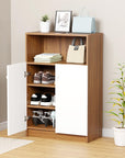 Lukzer 4-Layer Shoe Rack with Doors – Space-Saving Storage Organizer (Model: SR-003)