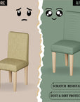 Jacquard Chair Covers (Pastel Dotted Stripe Pattern)