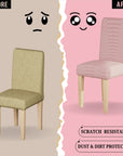 Jacquard Chair Covers (Pastel Dotted Stripe Pattern)