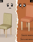 Jacquard Chair Covers (Pastel Dotted Stripe Pattern)