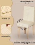 Jacquard Chair Covers (Pastel Dotted Stripe Pattern)