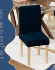 Jacquard Chair Covers (Pastel Dotted Stripe Pattern)