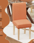 Jacquard Chair Covers (Pastel Dotted Stripe Pattern)