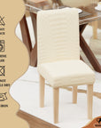 Jacquard Chair Covers (Pastel Dotted Stripe Pattern)